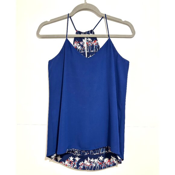Express Barcelona Reversible Tank Top Tropical Palm Trees XS - Picture 3 of 7